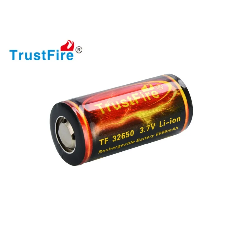 TrustFire 6000 мАч 3 7 в 32650 литий-ионный перезаряжаемый аккумулятор с защитой PCB
