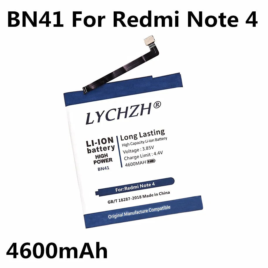 Оригинальный сменный аккумулятор для xiaomi Redmi Note 4 Hongmi Note4 4X высококлассная версия