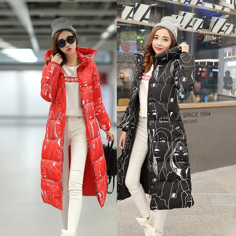

2016 new  thick  cotton Korean large code slim long coat jacket