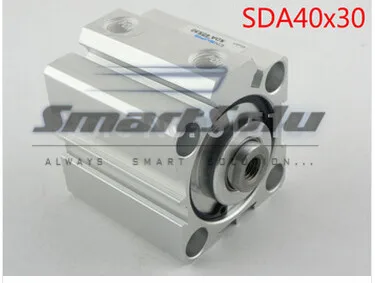 

SDA40x30 Double Action 40mm Bore 30mm Stroke Thin Air Cylinder SDA40-30