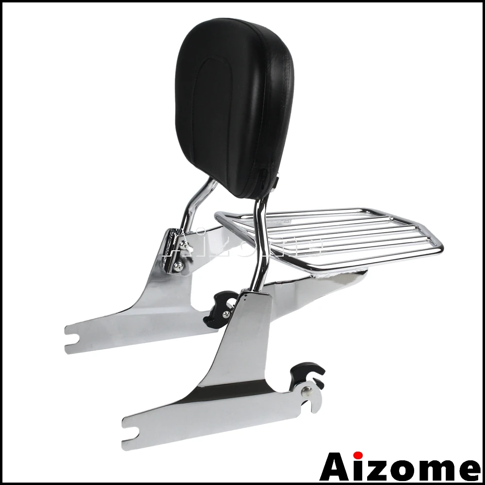 Passenger Backrest For Harley Softail Deluxe FLSTN Detachable Sissy Bar