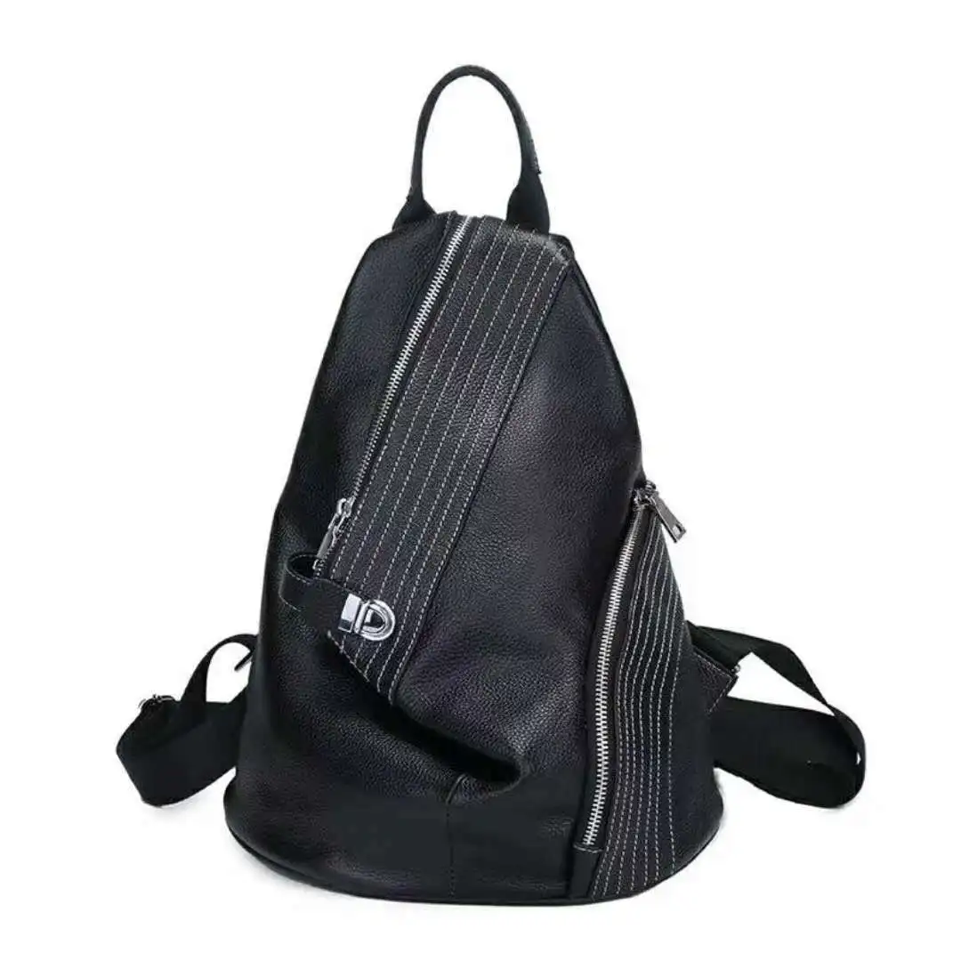 

Amasie Genuine Leather backpack large capacity all-matching leather bag women backpack school bags for teenage girls WED9006