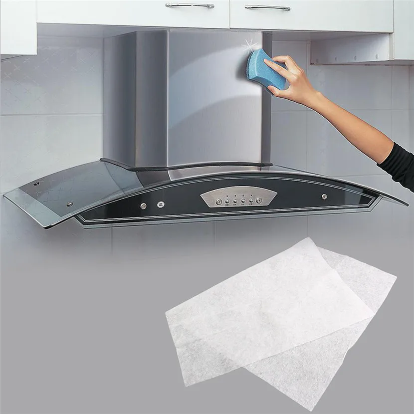 

Clean Cooking Nonwoven Range Hood Grease Filter Kitchen Supplies Pollution Filter Mesh Range Hood Filter Paper Oil Filter Paper