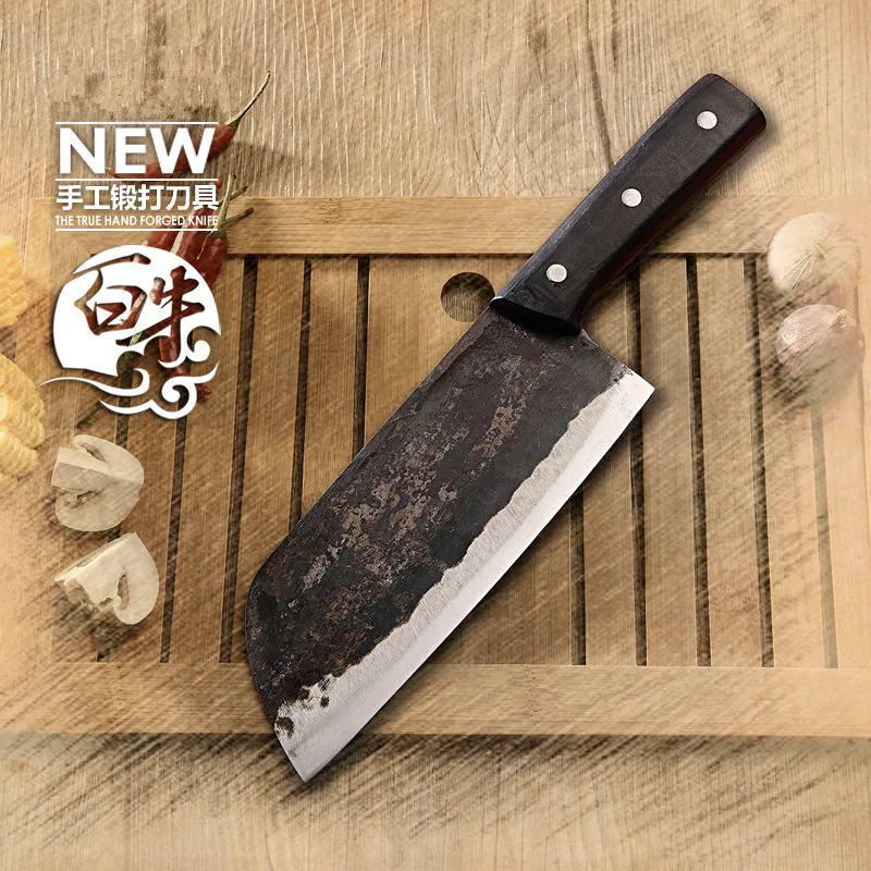 Free Shipping Handmade Forged Kitchen Professional Cleaver Chef Slicing Knife Meat Fish Vegetable Multi-purpose Cutting Knife