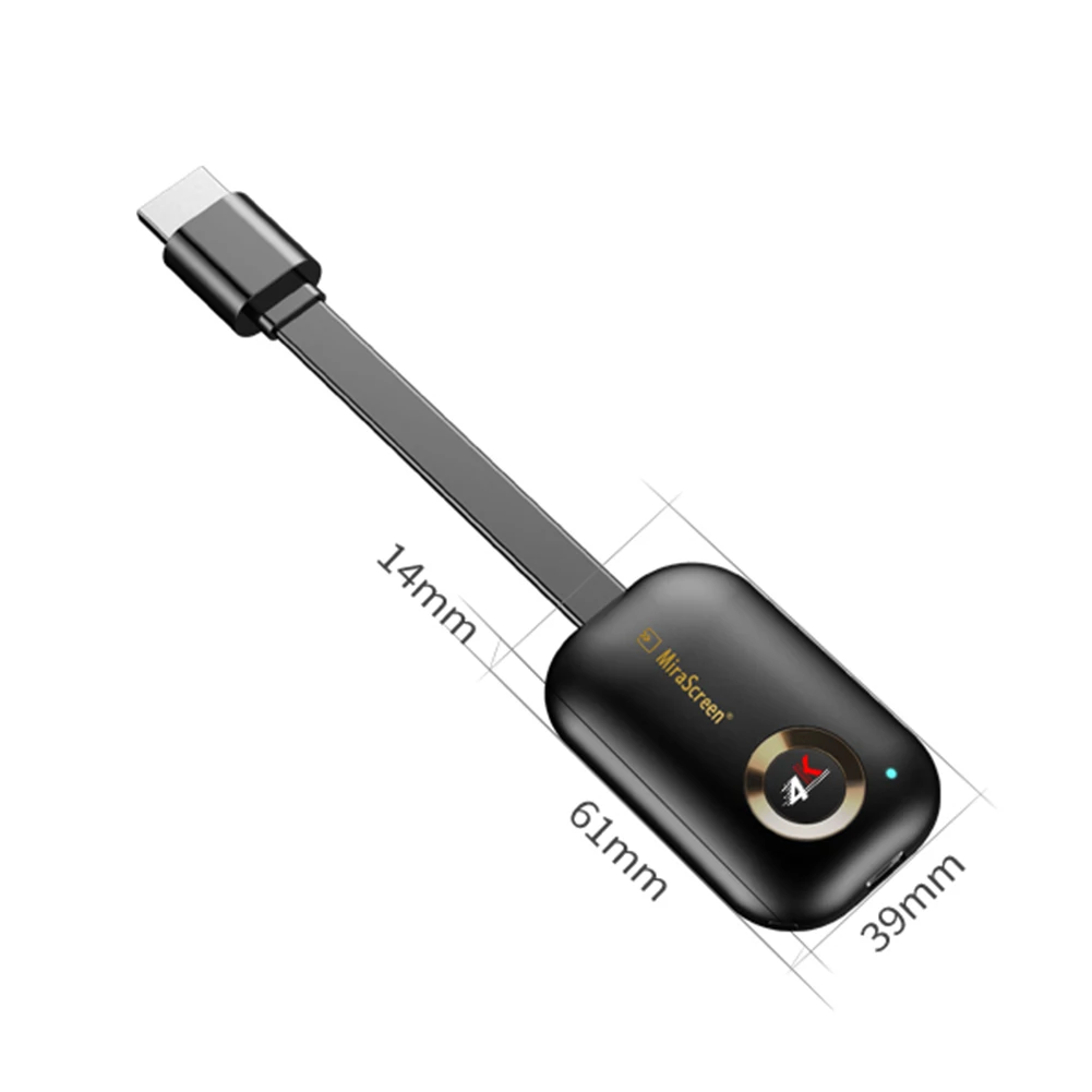 Mirascreen G9 Интеллектуальный Wifi Дисплей донгл приемник 2,4G/5,8G 4K HDMI ТВ-Палка Поддержка зеркального отображения на ТВ для Android/iPhone