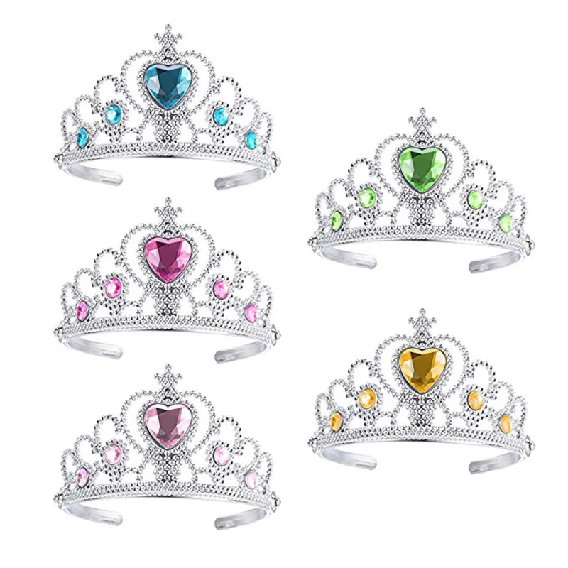 Reine des neiges enfant couronne princesse chapeaux cheveux accessoires bandeau en plastique bandeau baguette magique