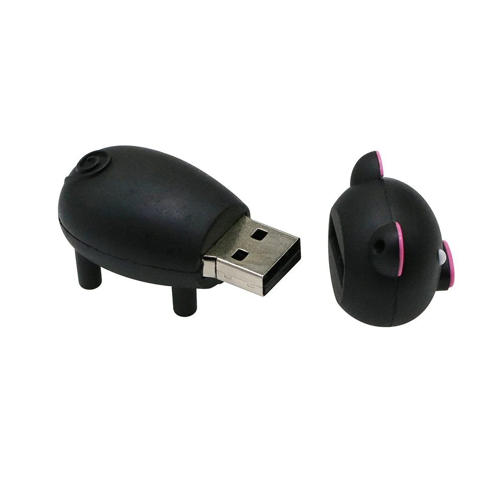 Флеш-накопитель Prive Cartoon Pink Pig, 4 ГБ, 8 ГБ, 16 ГБ, 32 ГБ, 64 ГБ, Usb флеш-накопитель, USB 2,0, флеш-карта памяти, 128 ГБ, диск на ключ, подарок