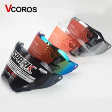 WLT 128 del motociclo del casco lente Vcoros motocross del fronte pieno del casco shield visiere colori trasparente nero e argento occhiali arcobaleno