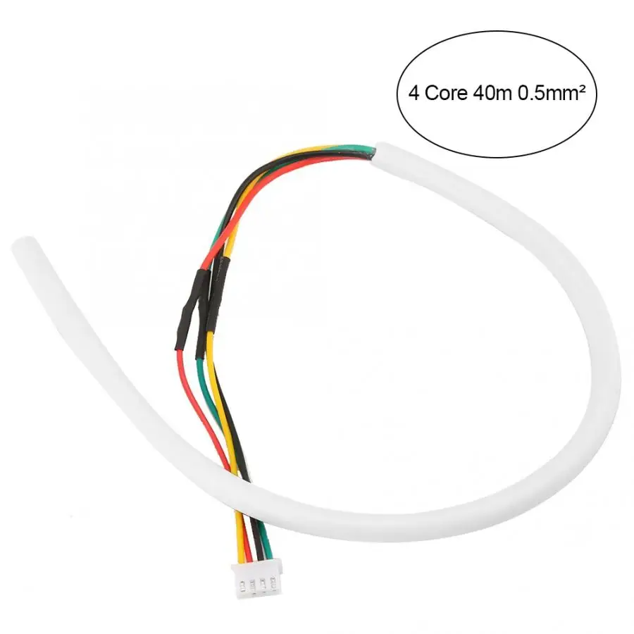

40m 4-Core Round Flexible Copper Cable Fit For Video Doorbell Intercom System