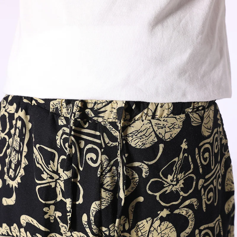 Popular 2019 Summer New Mens shorts Retro Printed Casual Fashion Jogger Knee Length Loose Streetwear Man Hip hop shorts Large size 5XL