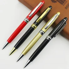 High quality luxury Full metal ballpoint pen 1mm Black Blue ink gel pen Stationery Business office signing pen Supplies Gifts цена High quality luxury Full metal ballpoint pen 1mm Black Blue ink gel pen Stationery Business office signing pen Supplies Gifts цены онлайн
