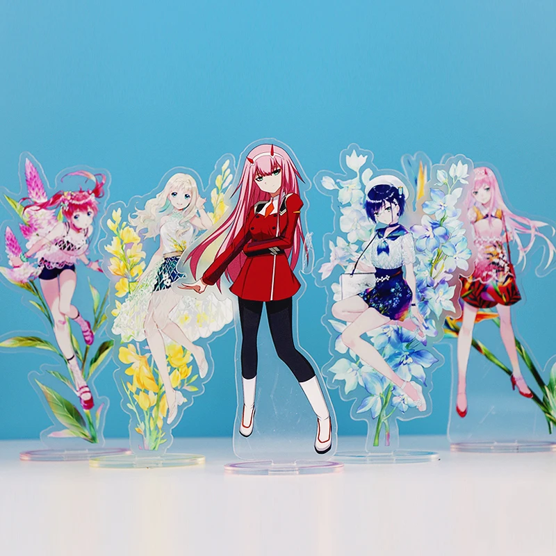 

Darling in the FranXX Zero Two Transparent Acrylic Stand Figure Desktop Decoration Collection Model Toy Cosplay Doll