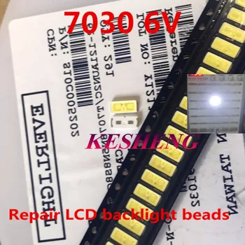 

EVERLIGHT parts LED 7030 LED backlight TV high power 1W 6V LED cold white backlight for LED LCD TV backlight Application 500PCS