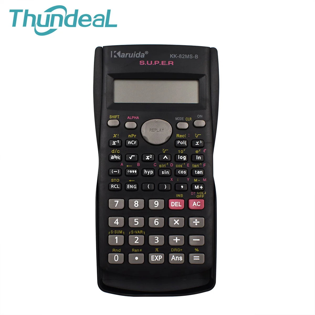 ThundeaL المحمولة آلة حاسبة علمية يده 82 MS مكافحة 240 وظائف 2 خط عرض آلة حاسبة للجيب للمدرسة اجتماع