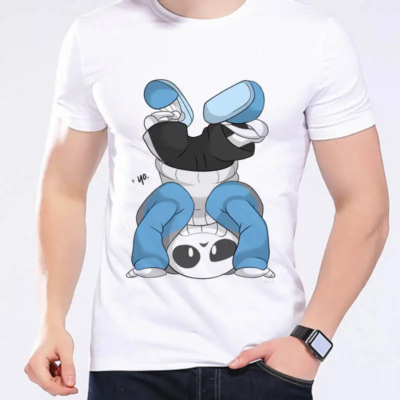جديد لعبة undertale inktale بلا و الأخ اقتباس البردي أبيض هيكل للجنسين القمم لياقة القمصان camisetas L1-D11 جديد لعبة undertale inktale بلا و الأخ اقتباس البردي أبيض هيكل للجنسين القمم لياقة القمصان camisetas L1-D11