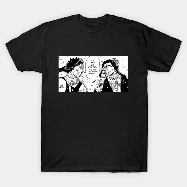 

Men Short sleeve tshirt Zabuza and Haku Death Scene (Manga) Naruto T Shirt Women t-shirt