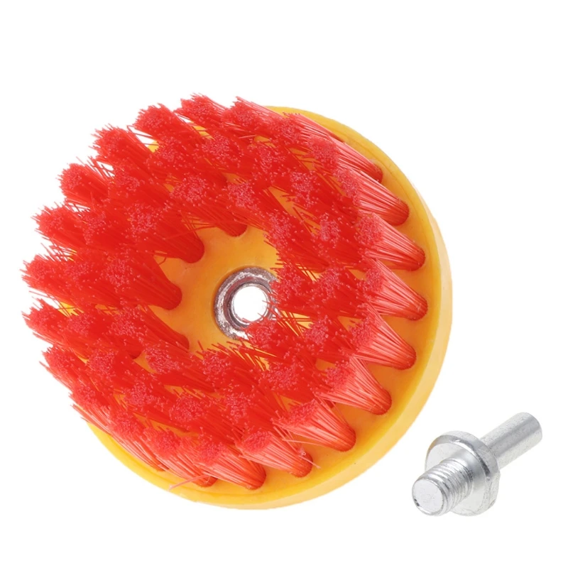 

Dia 80mm Black Drill Power Scrub Clean Brush Leather Plastic Wooden Furniture -T30