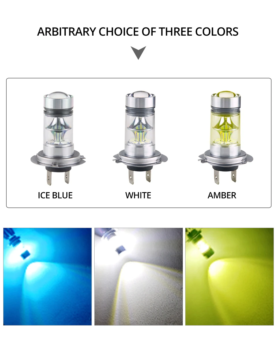 S&D MeeToo H7 H1 Led Fog Light H11 LED Car Bulbs HB3 9005 HB4 9006 SMD 2030 Auto Led Bulb Lamp 6500K Fog Lights Cars Driving Lamps (4)