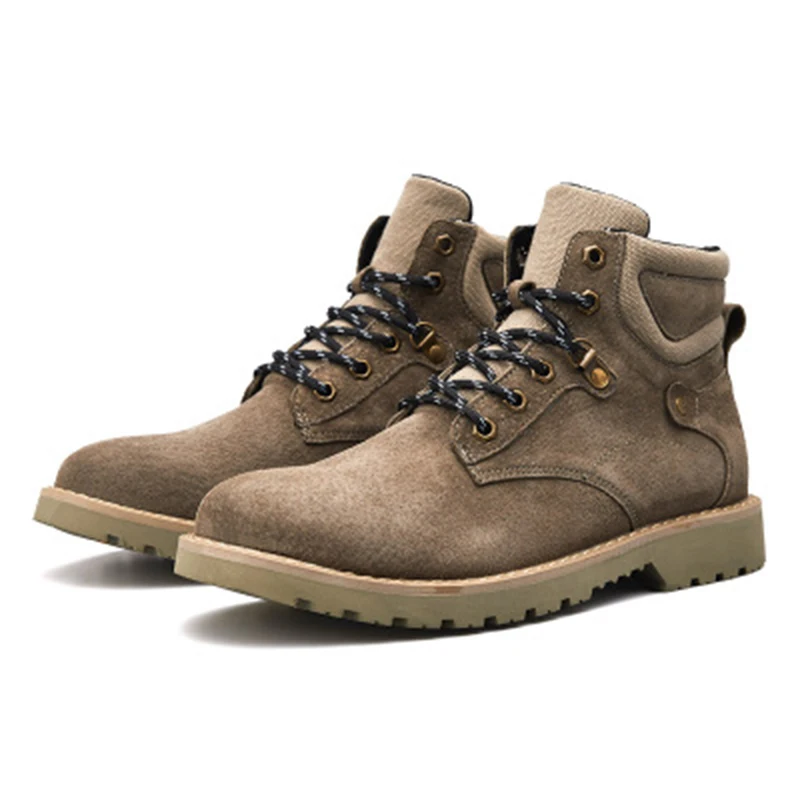 

FAVSPORTS Hot Men Anti-Slip Hiking Shoes Rubber Sole Sneakers Outdoor Breathable Sports Shoes Men Casual Shoes High-top Sneakers