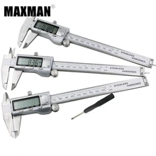 Sale MAXMAN 0-150mm MM/INCH All Stainless Steel High Precision Electronic Digital Vernier Caliper 150MM Measuring & Gauging Tools