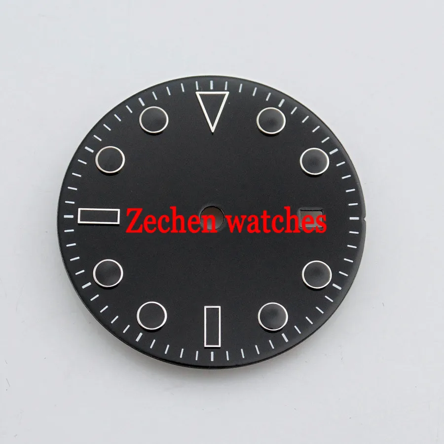 

28.5mm/31.5mm Black watch dial Bliger Fit Mingzhu dg2813/3804 Miyota 82 Series eta 2836/2824 Fashion business man watch faces