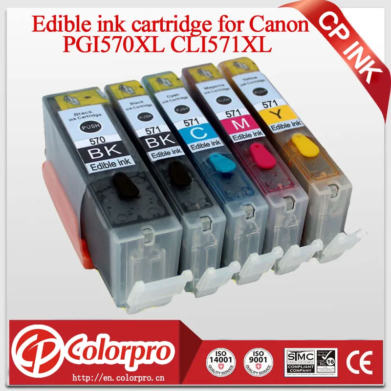 Бесплатная доставка модель PGI570 CLI571 для Canon Pixma MG5700 MG5750 MG5751 MG5752 MG5753 MG6800 MG6850 PGI570xl|edible