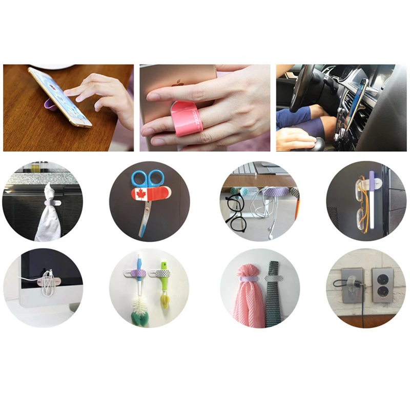 Universal Finger Ring Holder Phone Ring Denim Mobile Phone Grip Stand Multi Band Smart Back Sticker For iphone samsung ipad