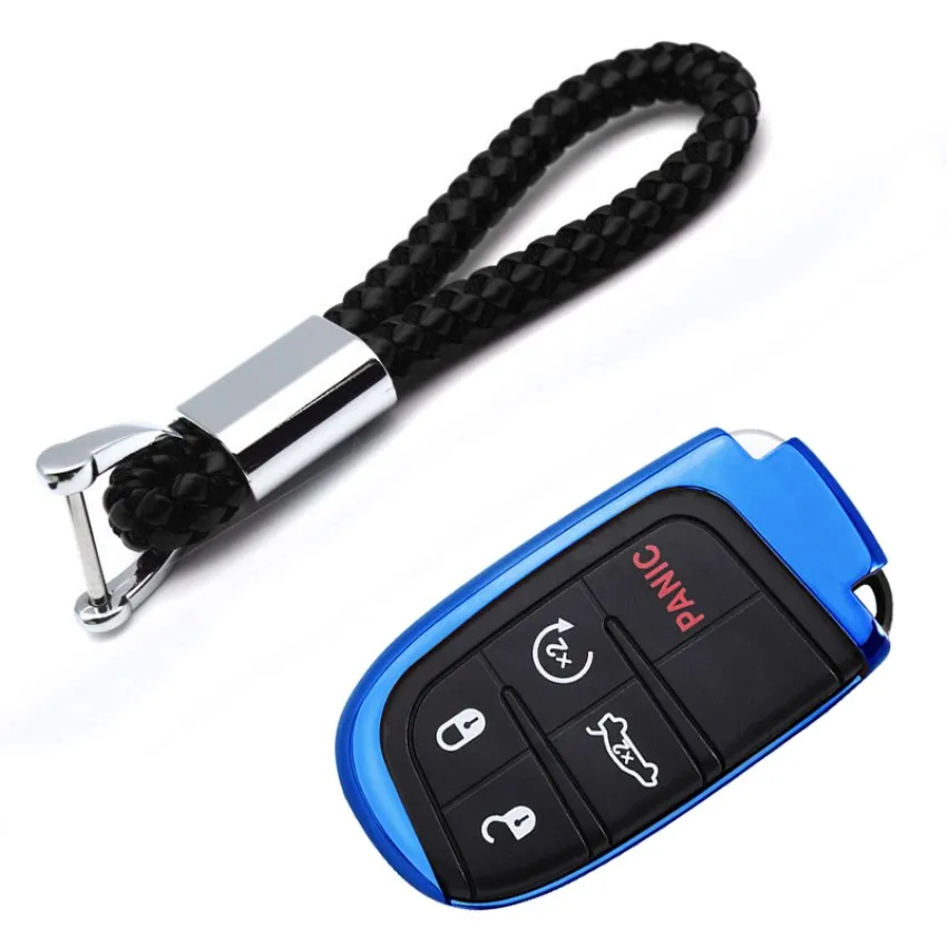 

2018 TPU Key fob Cover For Jeep Grand Cherokee Compass Liberty Patriot Renegade Wrangler Accessories Key Bag Case Holder Keyring