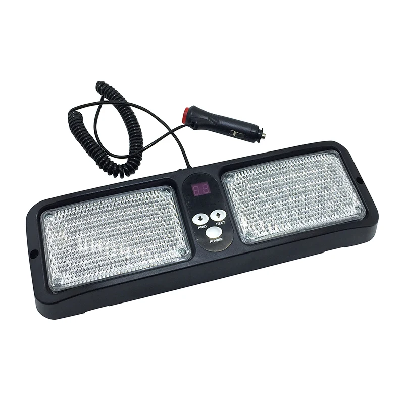 

DC12V LED Sun Visor panel Car Truck Warning Light Strobe Flashing Beacon Emergency Lights Fog Police Fireman Lamp
