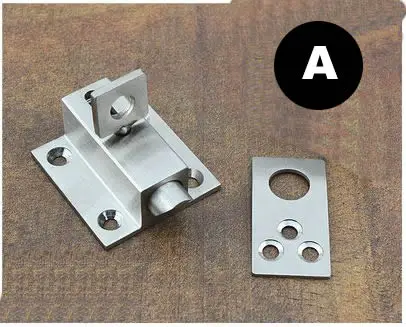Нержавеющая сталь самозакрывающаяся автоматическая защелка/болт, Балконные Алюминиевые двери/окна промежуточная защелка/пружинный болт, дверная фурнитура - Цвет: type A
