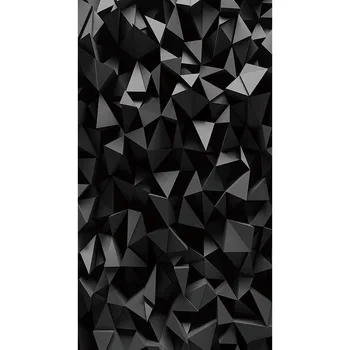 

3D Black diamond prism backdrop Vinyl cloth High quality Computer print party photography backgrounds