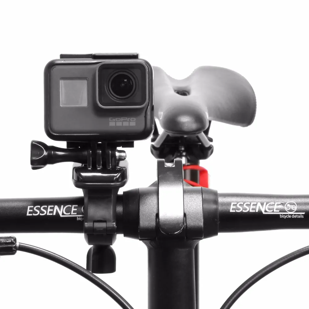 360 degrees Aluminum Bicycle Mount Holder Rotatable Bike Bicycle Handlebar Mount Holder Adapter Clip For GoproXiaoyiSJCAM  (2)