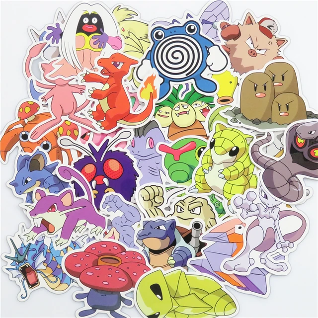 Pokemon Characters Cute Stickers 100 PCS/Set