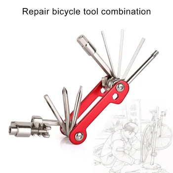 

Multifunctional Bicycle Repair Tools Maintenance Kit Folding Wrench Bike Chain Tools CLH@8