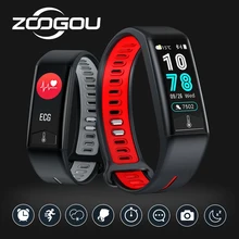 ZOOGOU T02 Smart Сердечного ритма трекер Фитнес трекер T02 Smartband Водонепроницаемый Смарт Браслет Smart умные наручные часы Для мужчин