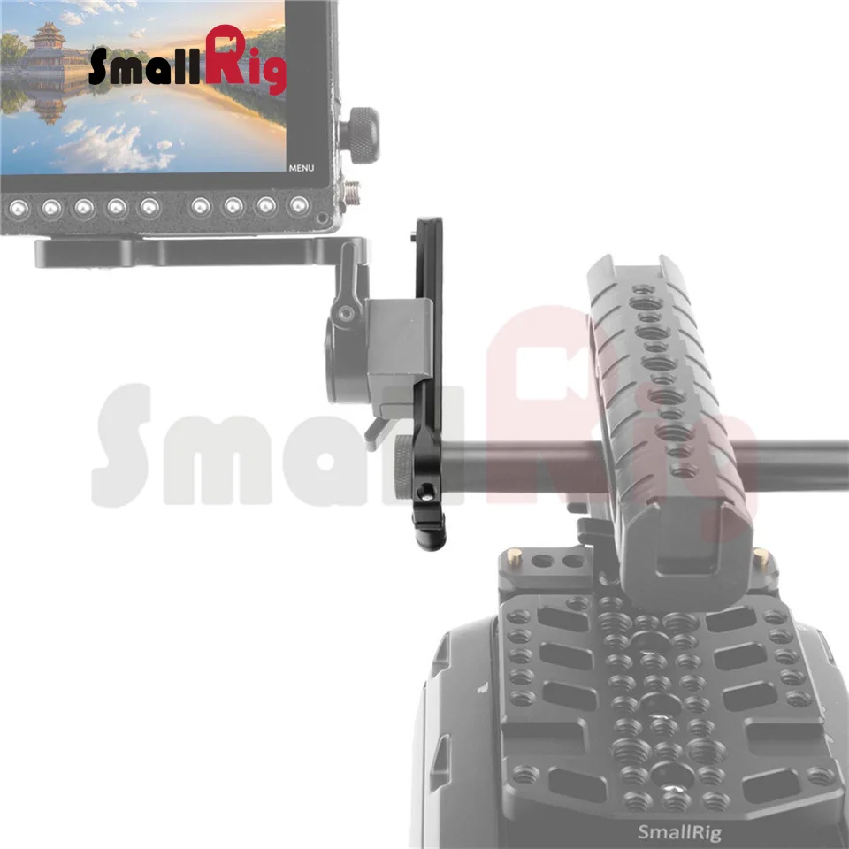 SmallRig Safety NATO Rail 98 мм длиной(4 дюйма) с 15 мм зажимом для штанги 360 Регулировка угла легко монтируется EVF и Rod-1910