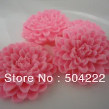 100 шт. большой розовый цветок хризантемы полимерные кабошоны 33 мм декор для сотового телефона, аксессуары для волос, украшение, сделай сам, D25