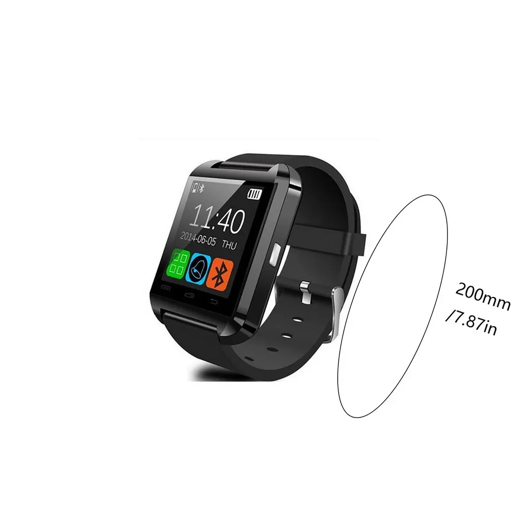 U8 Bluetooth Смарт часы для Android IOS Сенсорный экран часы наручные часы Для мужчин Для женщин Электроника спортивные Smart Браслет челнока