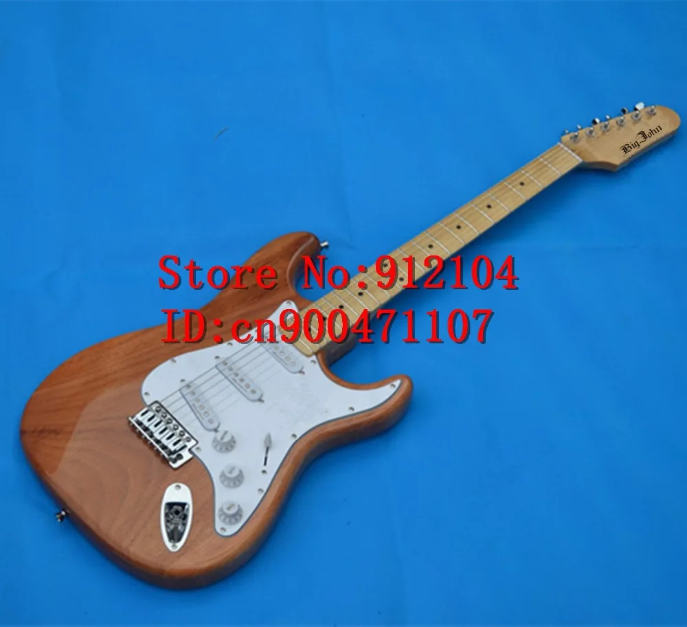 

new Big John single wave electric guitar with maple fingerboard and mahogany body single wave free shipping F-1353