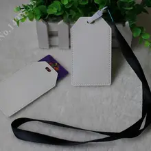 5 шт. Имя кредитной карты Держатели Для женщин Для мужчин PU карты Средства ухода за кожей шеи ремень ID Держатели личность значок с Ремешок, oem Добро пожаловать