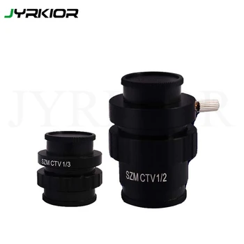 

Jyrkior Mechanic Trinocular Stereo Microscope CMOS Camera Adapter SZM CTV1/2 1/3 C-mount Lens Transfer Port
