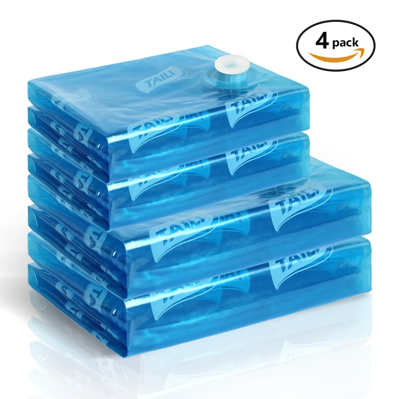 

Wide-Side Big Space Vacuum Bag For Clothes Closet Wardrobe Organizer Plastic Storage Bag For Blanket Duvet Comforter Seal Bag