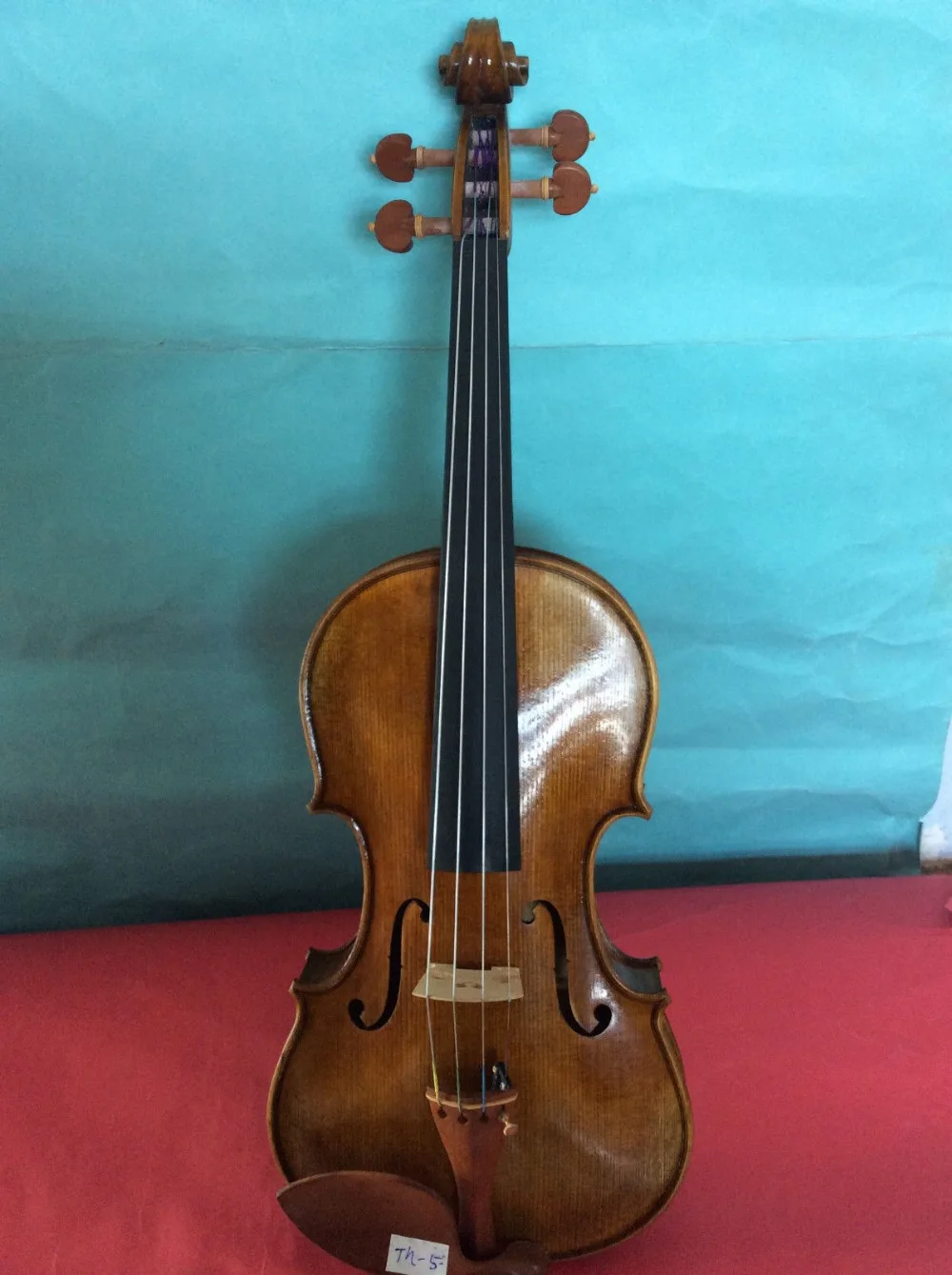 4/4 size violin Solid spruce top and maple back side no.5 antique style violin