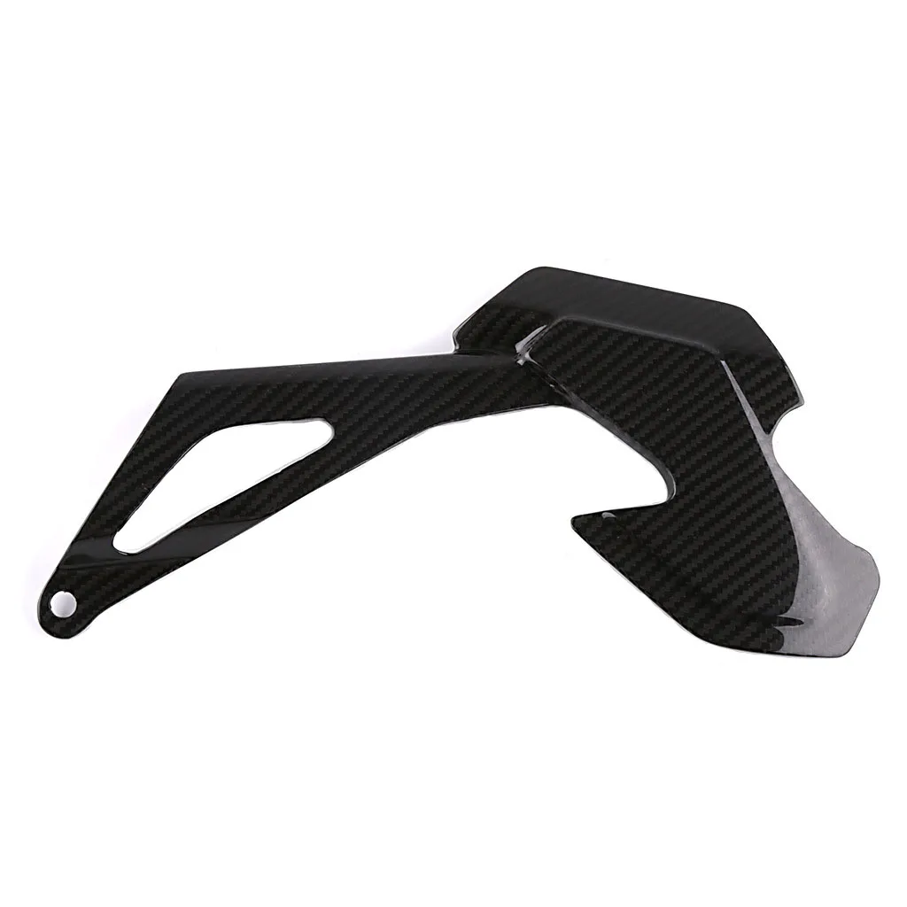 

For Yamaha MT10 Real Carbon Fiber Front Chain Guard Protective Cover MT 10 MT-10 2016 2017 2018   Protector Motor Accessories