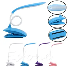 Clip-on Plastic Desk Reading Light Table Lamp Flexible USB Rechargeable Touch Sensor LED desk lamp usb rechargeable touch switch led clip on table reading light dc 5v 500ma night light