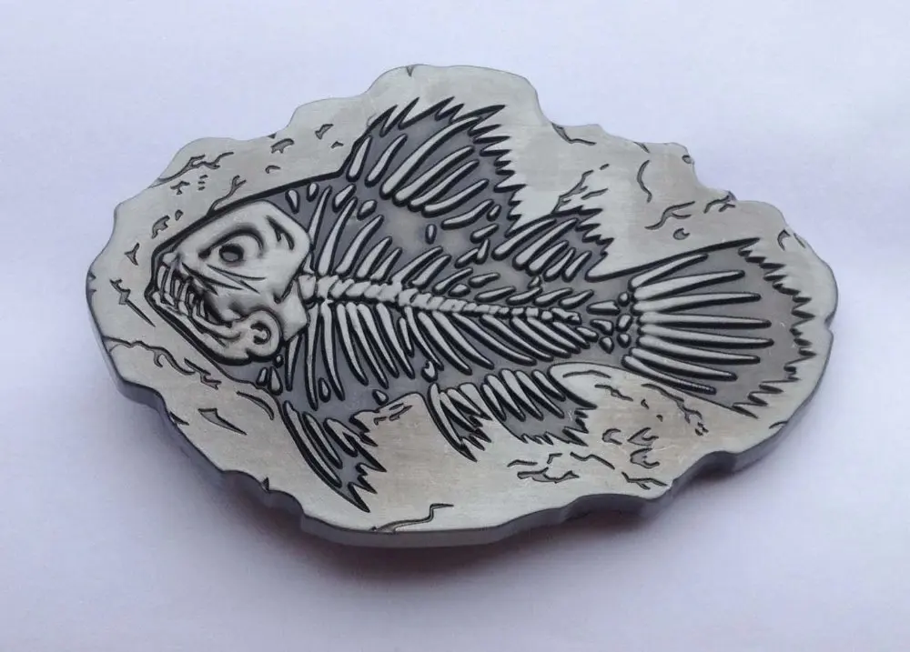 

Fish belt buckle with pewter finish JF-BY43 suitable for 4cm wideth belt with continous stock free shipping