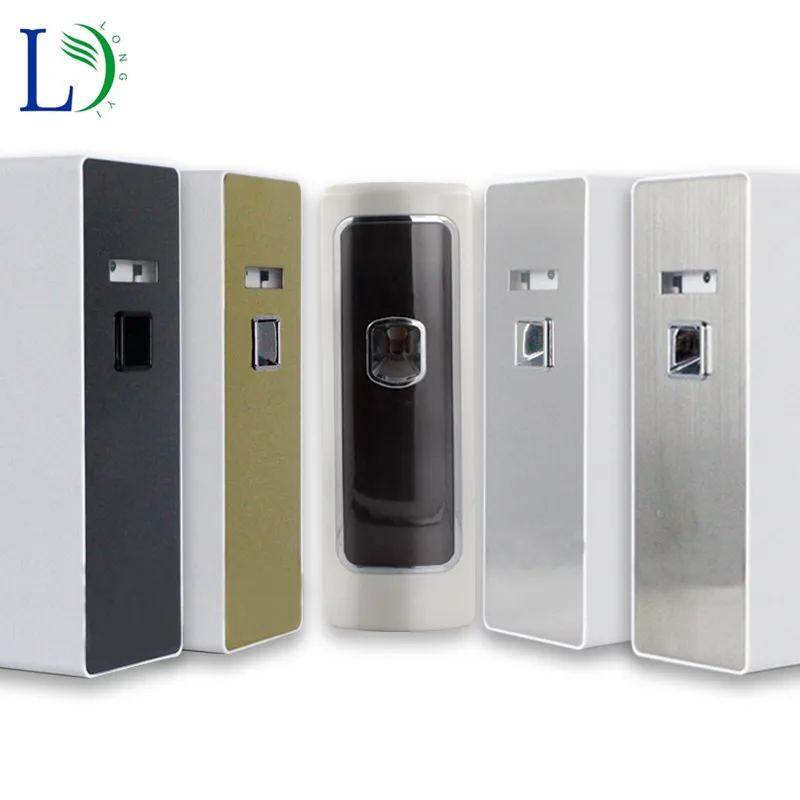 

2018 Luxurious Titanium Automatic Light Sensor Aerosol Dispenser Air Freshener Stainless Steel Shell Suit for 300ml Perfume Can