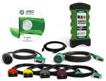 100% de alta qualidade jpro dla + 2.0 interface do veículo diesel mais novo software 2016 v1.0 pesados caminhão scanner frota ferramenta diagnóstico