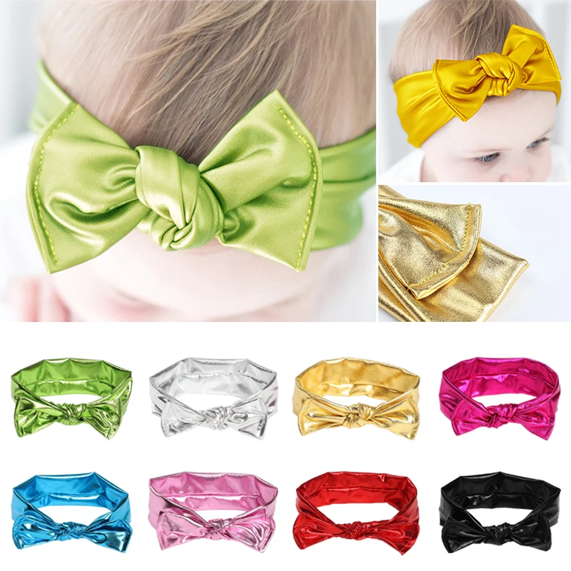 

Fashion Baby Girl Headband with Bow Elastic Infant Kids Baby Hairband Hair Accessories Photo Props 8 Colors