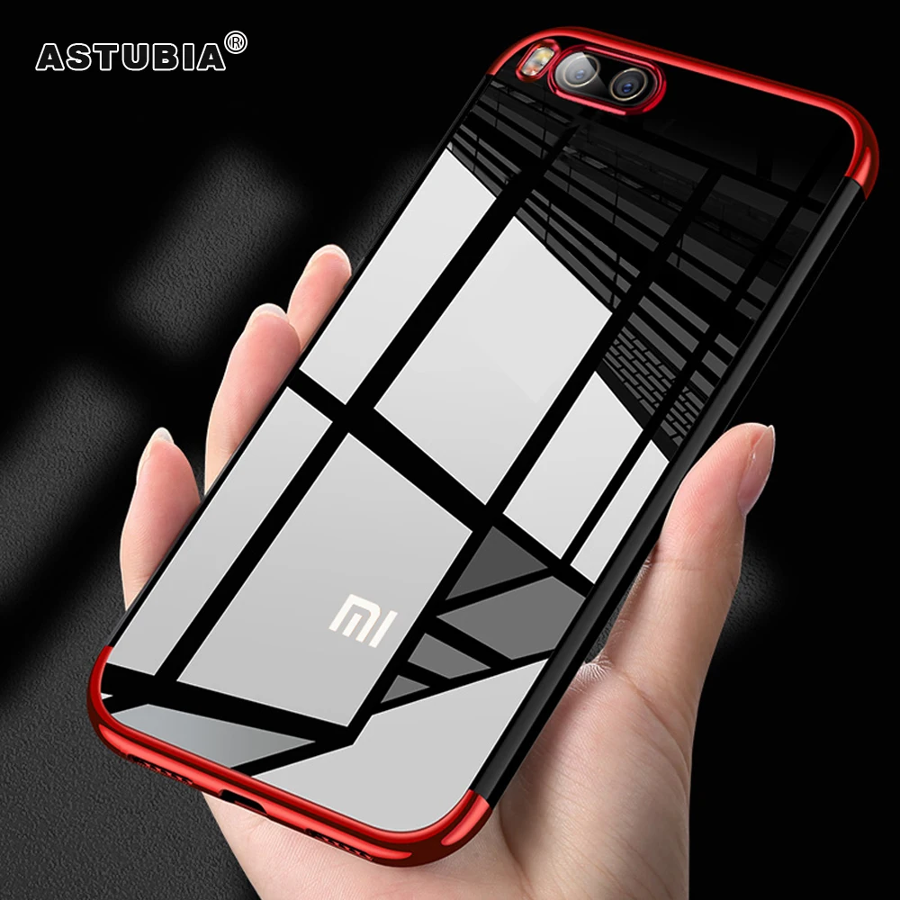 

ASTUBIA Case For Xiaomi Mi A1 Original Soft Laser Plating Transparent Coque For Xiaomi Mi 6 Mix 2 MiA1 For Redmi Note 4 4X Case